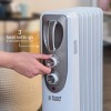 Russell Hobbs 1.5KW 7 fin  Oil Filled Radiator with 3  Heat Setting and Thermostatic Controls