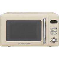 Russell Hobbs RHRETMD806C Retro 17 Litre 800 Watt Digital Freestanding Microwave - Cream