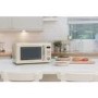 Russell Hobbs RHRETMD806C Retro 17 Litre 800 Watt Digital Freestanding Microwave - Cream