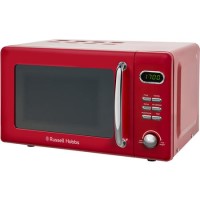 Russell Hobbs RHRETMD806R Retro 17L Digital Microwave Oven - Red Russell Hobbs RHRETMD806R Retro 17L Digital Microwave Oven - Red
