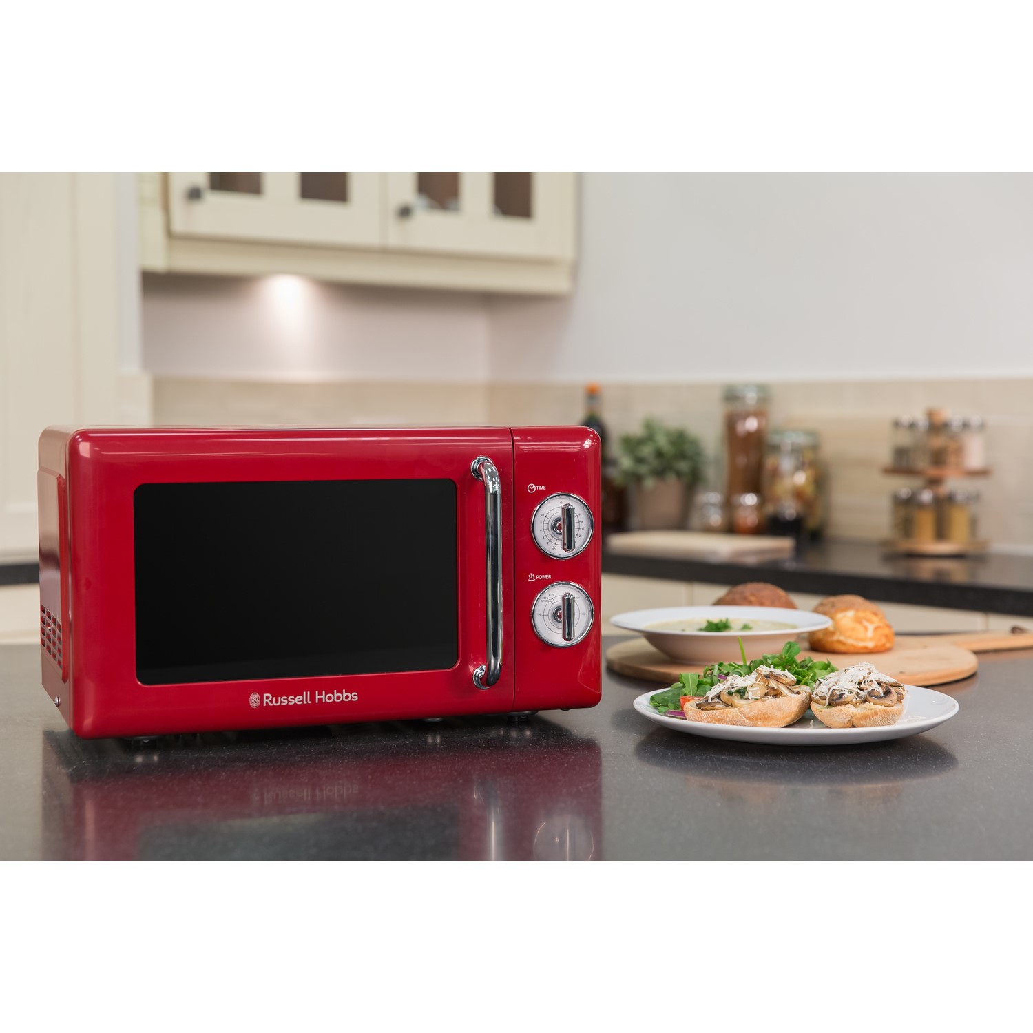 Details about   Russell Hobbs RHRETMM705R Retro 17L Microwave Red