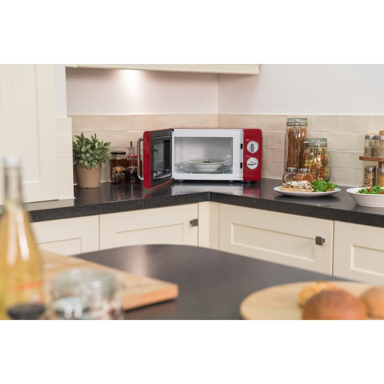 Russell Hobbs Retro 17L Microwave - Red