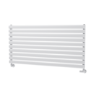 Sorrento White Oval Designer Radiator 590x1200mm Single Panel 2863 BTU