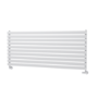 Sorrento White Oval Designer Radiator 590x1400mm Single Panel 3317 BTU