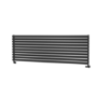 Sorrento Midnight Black Oval Designer Radiator 590x1800mm Single Panel 4256 BTU