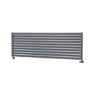 Sorrento Dark Grey Anthracite Oval Designer Radiator 590x1800mm Single Panel 4256 BTU