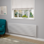 Sorrento White Oval Designer Radiator 590x1800mm Single Panel 4256 BTU