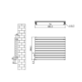 Sorrento Dark Grey Anthracite Oval Designer Radiator 590x800mm Single Panel 1983 BTU