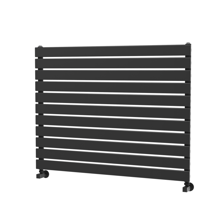 Riace Midnight Black Flat Designer Radiator 770x1000mm Single Panel 2973 BTU