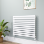 Riace White Flat Designer Radiator 770x1000mm Single Panel 2973 BTU