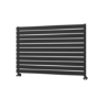 Riace Midnight Black Flat Designer Radiator 770x1200mm Single Panel 3519 BTU