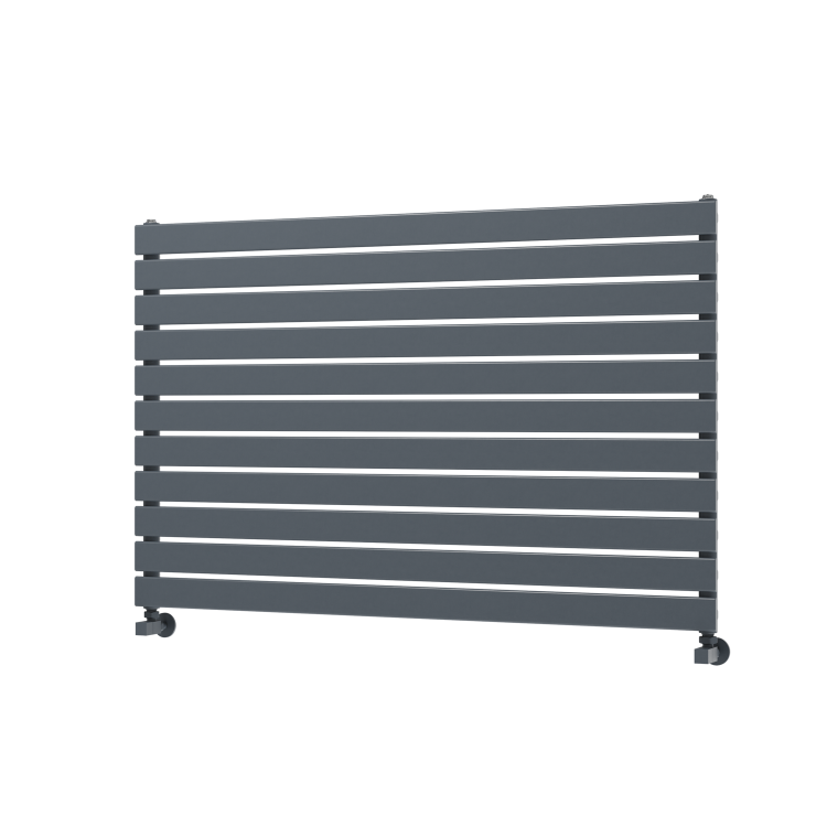 Riace Dark Grey Anthracite Flat Designer Radiator 770x1200mm Single Panel 3519 BTU