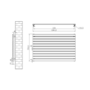 Riace Dark Grey Anthracite Flat Designer Radiator 770x1200mm Single Panel 3519 BTU