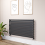 Riace Midnight Black Flat Designer Radiator 770x1400mm Single Panel 4072 BTU