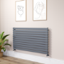 Riace Dark Grey Anthracite Flat Designer Radiator 770x1400mm Single Panel 4072 BTU