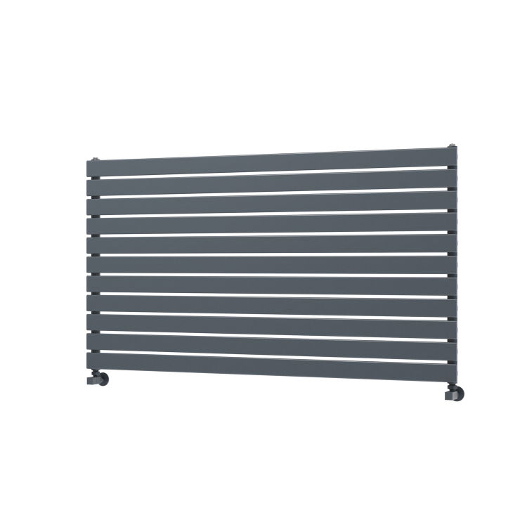 Riace Dark Grey Anthracite Flat Designer Radiator 770x1400mm Single Panel 4072 BTU