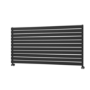 Riace Midnight Black Flat Designer Radiator 770x1600mm Single Panel 4638 BTU