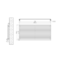 Riace Dark Grey Anthracite Flat Designer Radiator 770x1600mm Single Panel 4638 BTU
