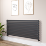 Riace Midnight Black Flat Designer Radiator 770x1800mm Single Panel 5215 BTU