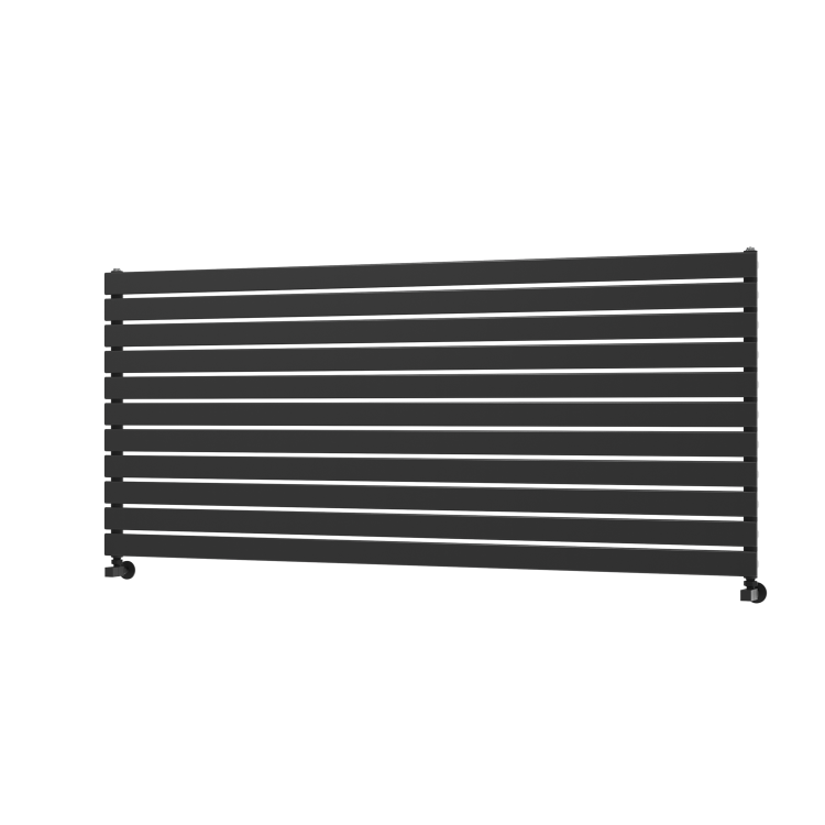 Riace Midnight Black Flat Designer Radiator 770x1800mm Single Panel 5215 BTU