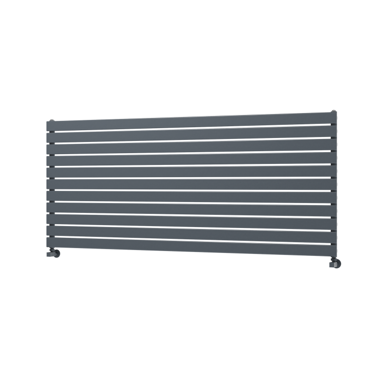 Riace Dark Grey Anthracite Flat Designer Radiator 770x1800mm Single Panel 5215 BTU