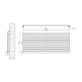 Riace Dark Grey Anthracite Flat Designer Radiator 770x1800mm Single Panel 5215 BTU