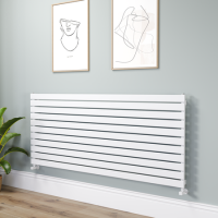 Riace White Flat Designer Radiator 770x1800mm Single Panel 5215 BTU