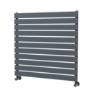 Riace Dark Grey Anthracite Flat Designer Radiator 770x800mm Single Panel 2430 BTU
