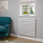 Riace White Flat Designer Radiator 770x800mm Single Panel 2430 BTU