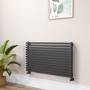Ravello Midnight Black Square Designer Radiator 585x1000mm Single Panel 2785 BTU