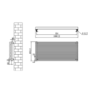 Ventura Dark Grey Anthracite Oval Unique Designer Radiator 455x1000mm Single Panel 2249 BTU