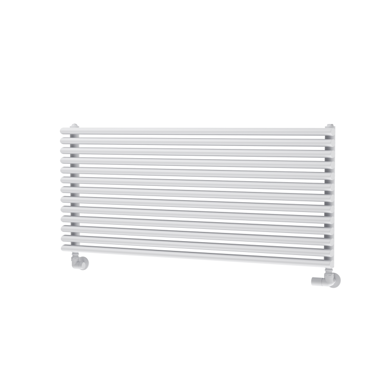 Ventura White Oval Unique Designer Radiator 455x1000mm Single Panel 2249 BTU