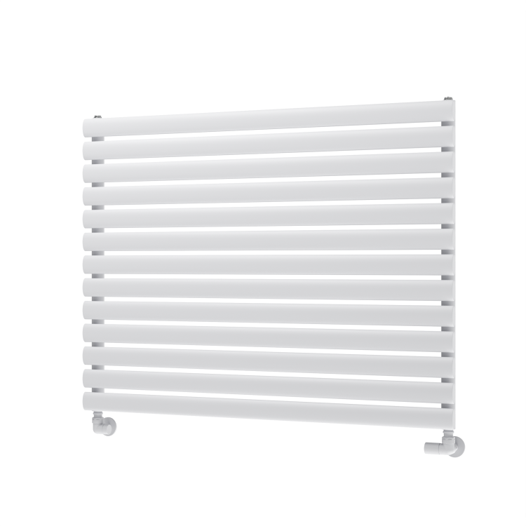 Sorrento White Oval Designer Radiator 767x1000mm Single Panel 3147 BTU