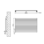 Sorrento Midnight Black Oval Designer Radiator 767x1200mm Single Panel 3724 BTU