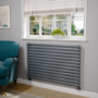 Sorrento Dark Grey Anthracite Oval Designer Radiator 767x1200mm Single Panel 3724 BTU