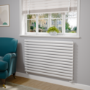 Sorrento White Oval Designer Radiator 767x1200mm Single Panel 3724 BTU