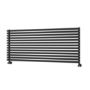 Ravello Midnight Black Square Designer Radiator 585x1400mm Single Panel 3782 BTU