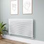 Sorrento White Oval Designer Radiator 767x1400mm Single Panel 4311 BTU