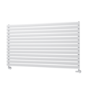 Sorrento White Oval Designer Radiator 767x1400mm Single Panel 4311 BTU