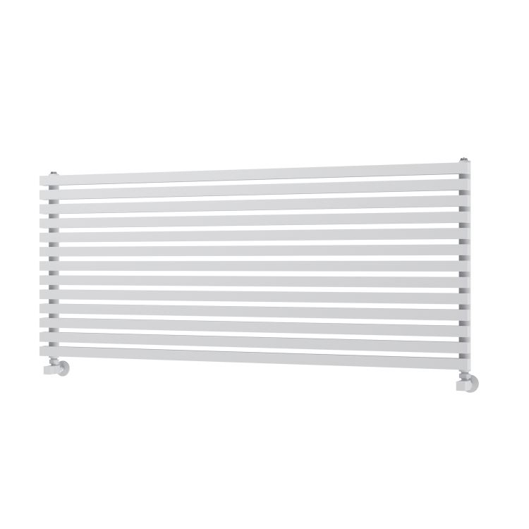 Ravello White Square Designer Radiator 585x1400mm Single Panel 3782 BTU