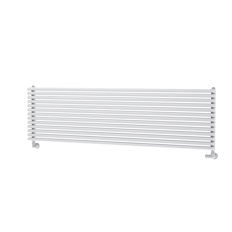 Ventura White Oval Unique Designer Radiator 455x1600mm Single Panel 4007 BTU