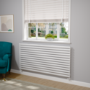 Sorrento White Oval Designer Radiator 767x1600mm Single Panel 4915 BTU