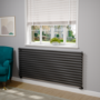 Sorrento Midnight Black Oval Designer Radiator 767x1800mm Single Panel 5532 BTU