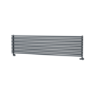 Ventura Dark Grey Anthracite Oval Unique Designer Radiator 455x1800mm Single Panel 4594 BTU