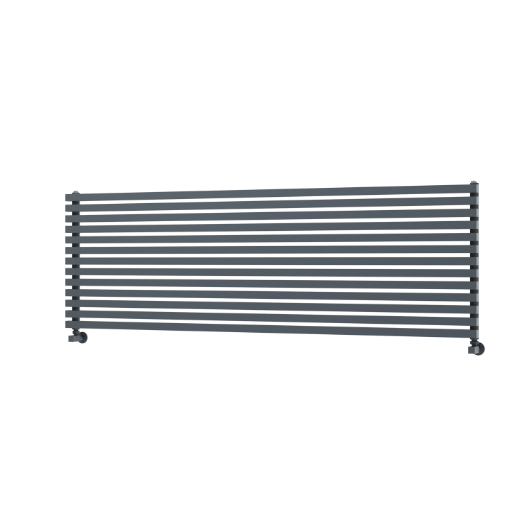 Ravello Dark Grey Anthracite Square Designer Radiator 585x1800mm Single Panel 4744 BTU