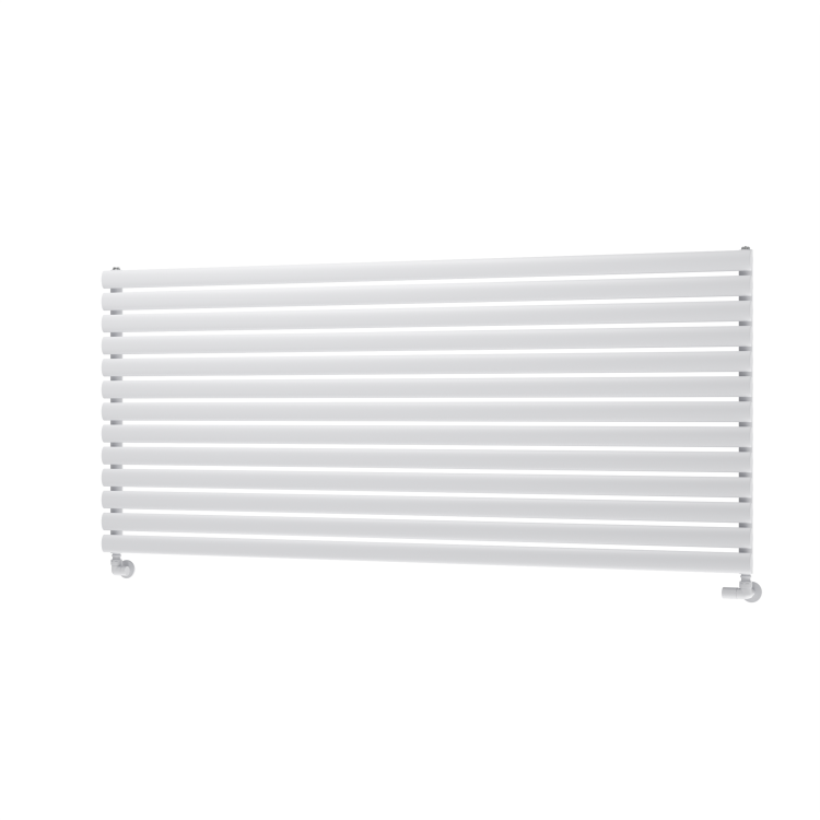 Sorrento White Oval Designer Radiator 767x1800mm Single Panel 5532 BTU