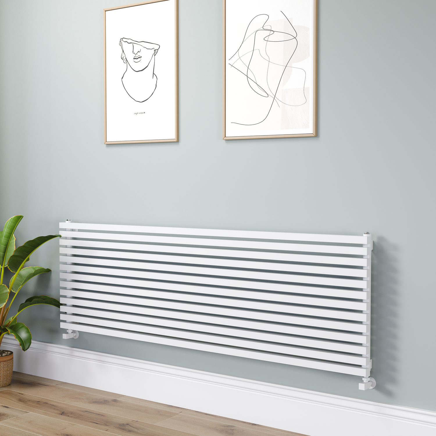 Square Designer Radiator 585x1800mm Single Panel 4744 BTU