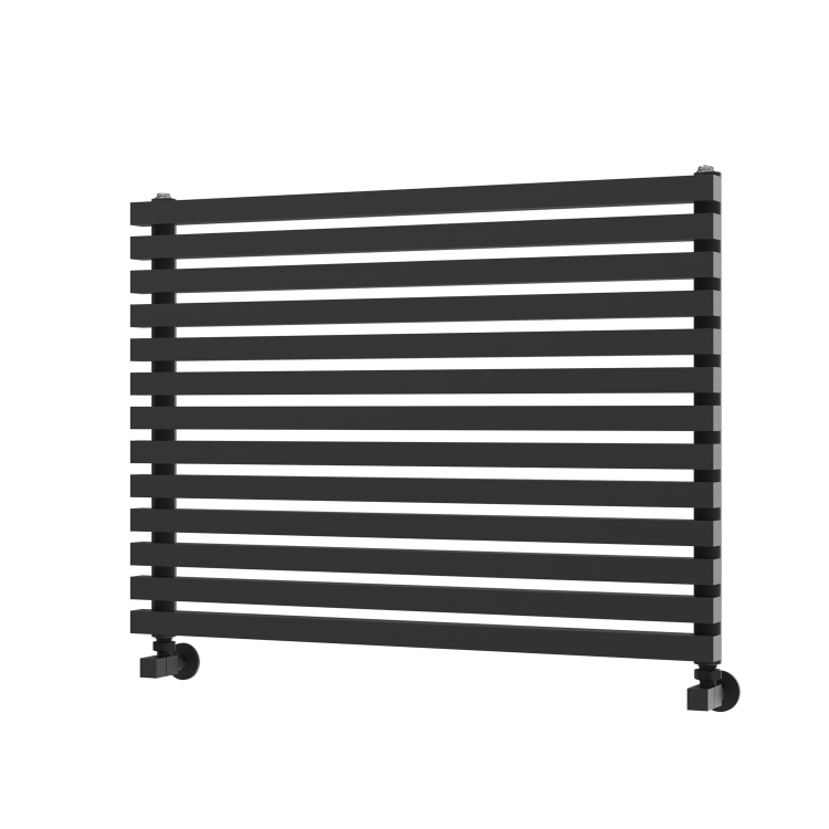 Ravello Midnight Black Square Designer Radiator 585x800mm Single Panel 2276 BTU