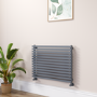 Ravello Dark Grey Anthracite Square Designer Radiator 585x800mm Single Panel 2276 BTU