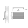Ventura White Oval Unique Designer Radiator 455x800mm Single Panel 1887 BTU